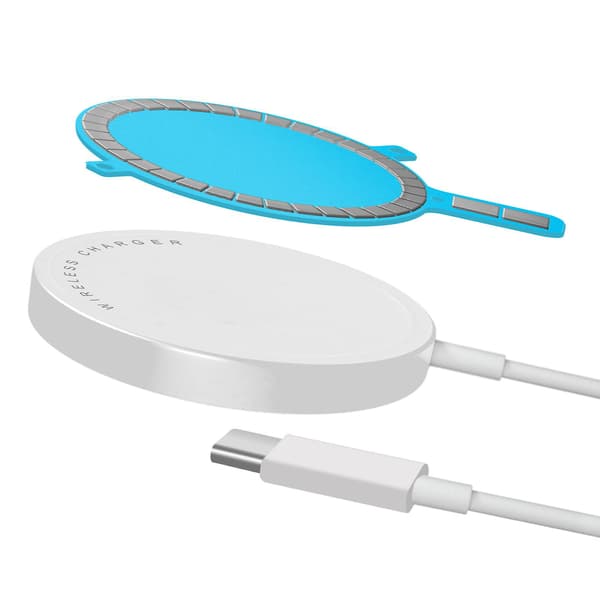 Kit MagSafe 15W Hurtiglader og Magnetisk Klebeadapter