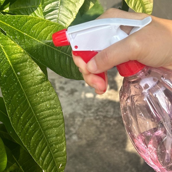 Färgglada och transparenta 500 ml sprayflaskor i flera delar, återanvändbar tom sprayflaska med avtryckare, sprayflaska med 2 inställningar