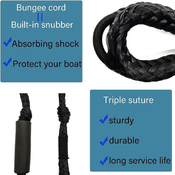 Bungee Fortøyningsliner 4-pakning
