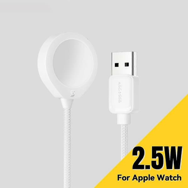 ESSAGER USB-kabel for Apple Watch, magnetisk ABS-trådløs lader med dråpeform