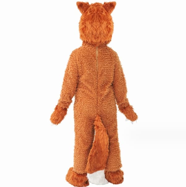 Fleece-kostyme med revepels for barn - M M