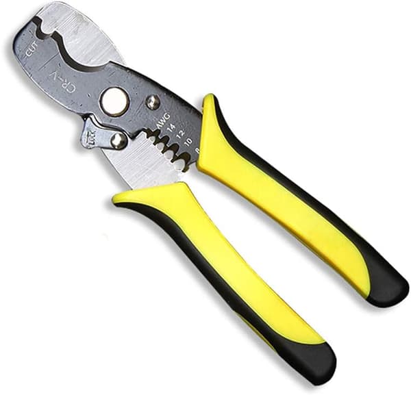 Multifunktionel 7\" CR-V Stål Wire Stripper Elektrisk Kabel Cutter Tang