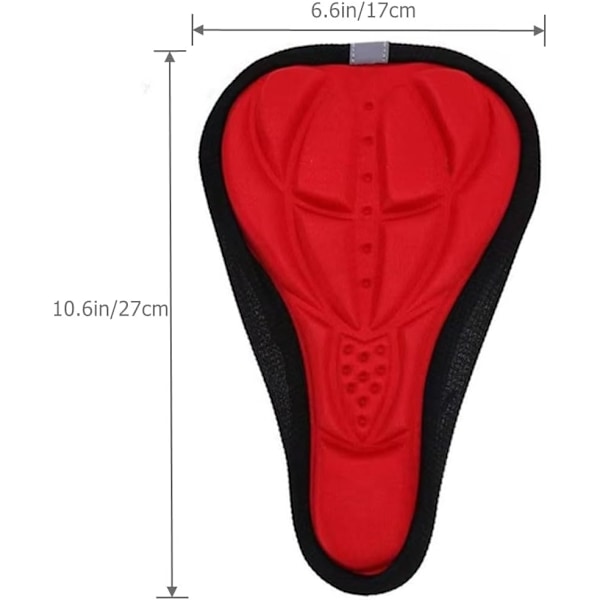 Cykel Sadel, Barncyklar Cykelsitsdyna, Pojkar & Flickor Sadelöverdrag, Barn Cykelsadel Vadderad Sadel Gelkudde, Röd red