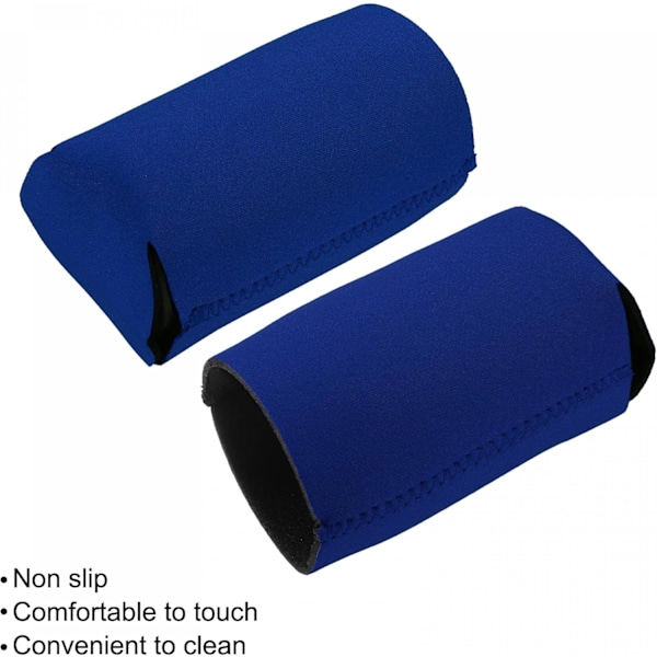 Kylmanschetter för burkar, isolerade hopfällbara neoprenöverdrag, för smala burkar och flaskor, svart 3-pack, (Blå) Blue