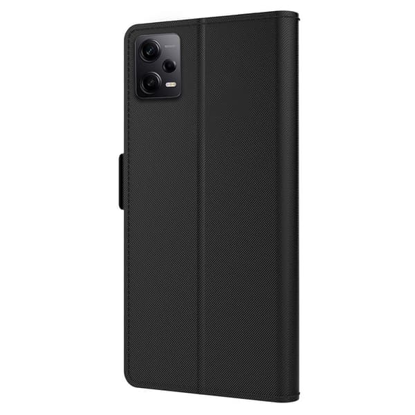Tyylikäs Xiaomi Redmi Note 12 Pro Plus -kotelo meikkipeilillä - Musta Black black