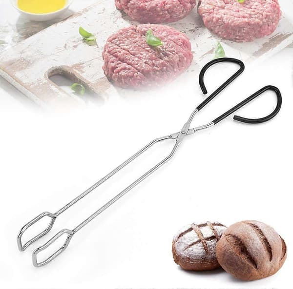 Ekstra lang saksetang 41 cm rustfritt stål grilltang