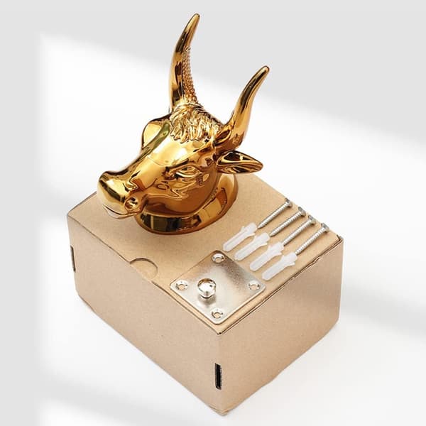 Gitarrhängare, Bull Art Gitarr Väggfästen 2-pack, Guld Gitarrställ Krokar för Akustisk Gitarr, Elgitarr, Ukulele