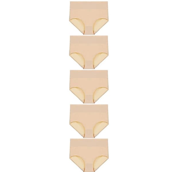 Högmidjade trosor (5-pack) Beige XL Beige Beige XL