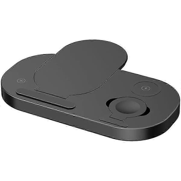Trådløs oplader til iPhone, ladestation til flere enheder, stærk magnetisk forbindelse, etui-venlig og søvn-venlig, hurtig Mag-Safe oplader