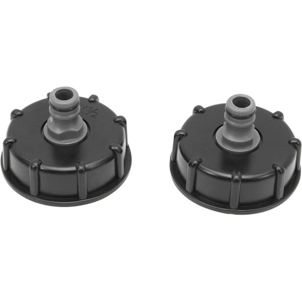 St S60x6 IBC Tanklock 1000l Tankbeslag, 1/2\" Utloppsdiameter Nippelkoppling 60mm för Tonventil, 1/2\" Trädgårdsslangkoppling