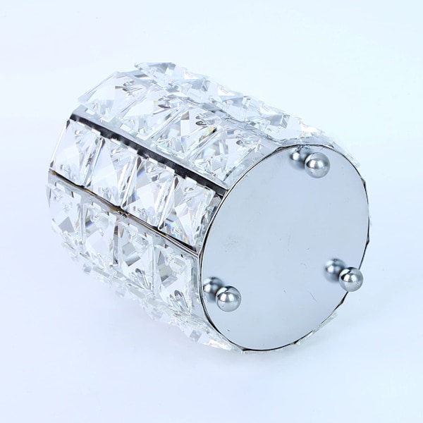 Sminkborsthållare Organizer Gyllene Kristall Bling Personlig Guld Kam Borstar Penna (Kristallkruka-Silver)