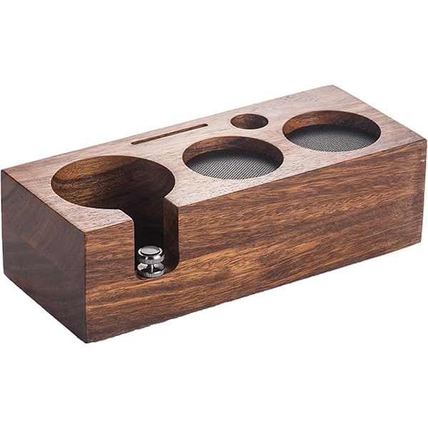 Kaffetamperstation, Kaffestation Organizer, Kaffestation för Portafilter Tamper Distributör (58mm丨5 hål)