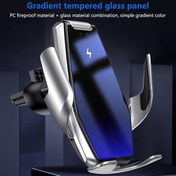 Automatisert Dash Telefonholder, Trådløs Lader, 15W Effekt