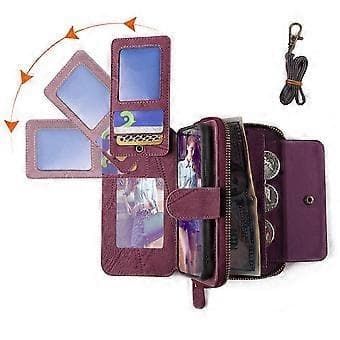 Til Galaxy S24 Ultra mobildeksel (Burgunder)