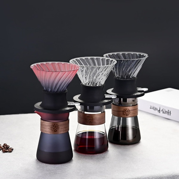 Immersion Kaffedrippare Switch Pour Over Drippare Immersion Drippare Switch Kaffebryggare Glas Kaffe-Svart Tekanna Black Teapot