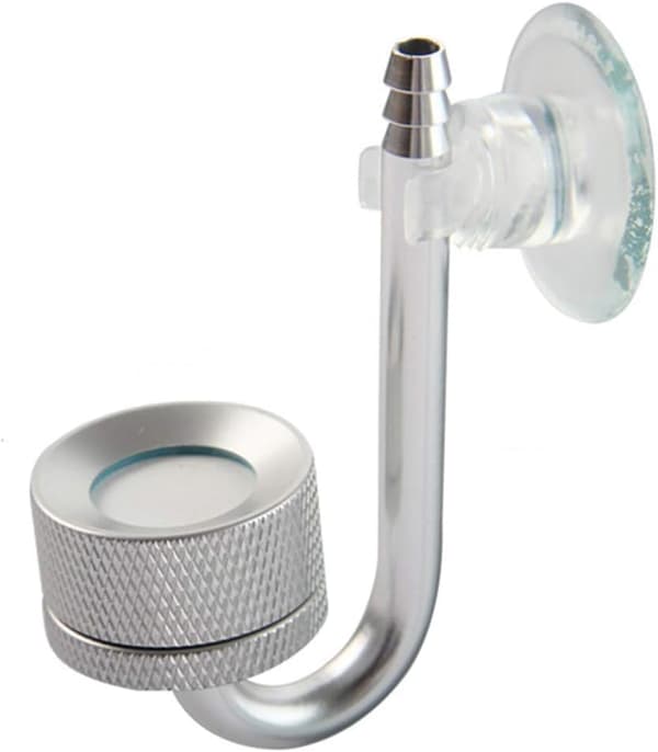 1 st Akvarium Atomizer, Vattenväxt Koldioxid Atomizer, Akvarium Co2 Kit för Akvarium Vattenväxt Aluminiumlegering 24mm Silver