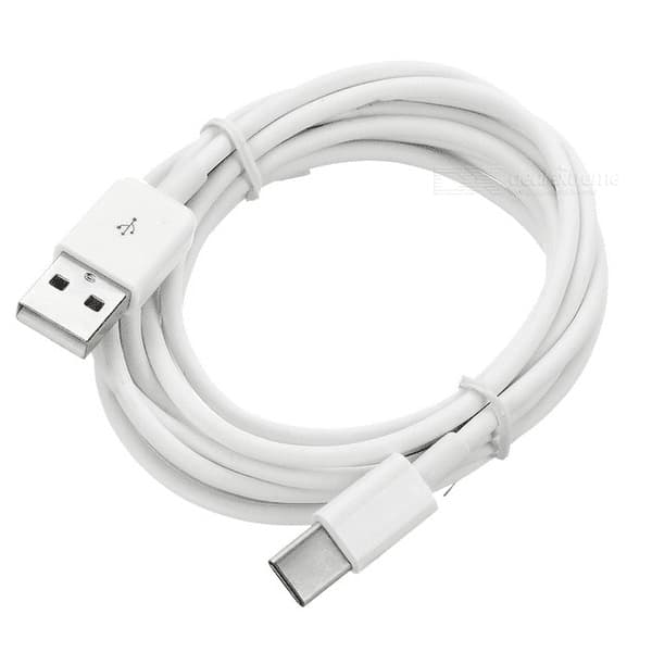 Lader til Samsung S9 - USB C - 1 METER - HVIT hvit white
