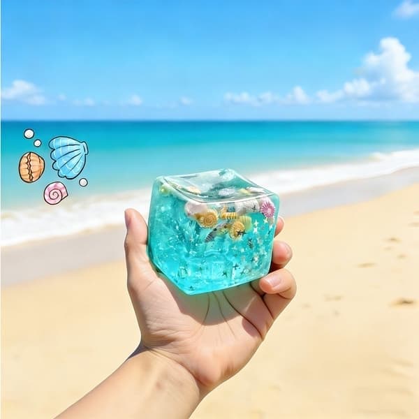 Ice Cube Squishy Squeeze Toy, Højelastisk Sensorisk Stressbold, Langsomt Stigende Fidget Legetøj til Stresslindring og Blød Afslappende Følelse, Daglig Leg 3pcs