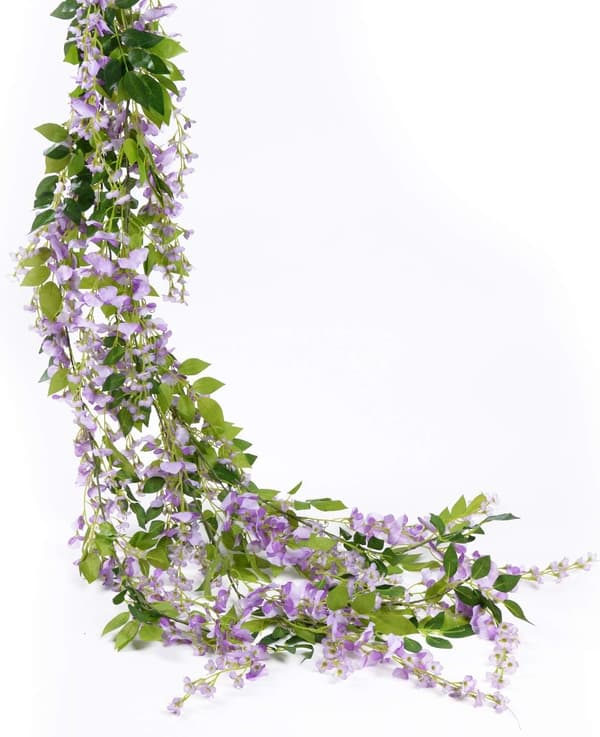 Kunstig Blåregn Blomsterkrans, Kunstig Blåregn Ranke