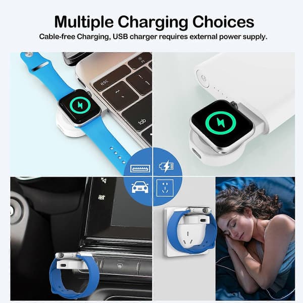 Type A A13 USB 5W Trådløs Magnetisk Opladerdock til Apple Watch