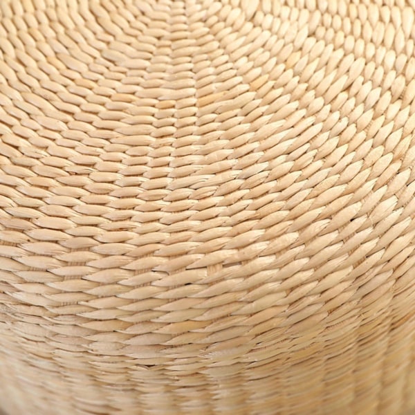 Sittdyna i japansk stil, handgjord meditationskudde, rustik tatami-sittdyna för kontor, 40 cm diameter