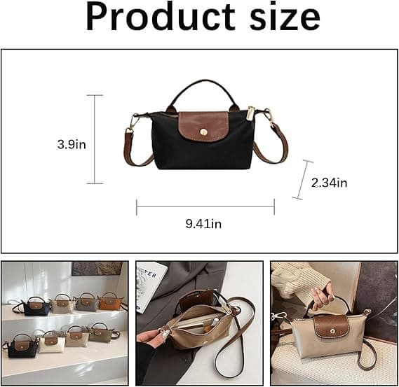 Mode Mini Crossbody Väska, Handväskor med Justerbar Rem för Kvinnor, Dam Axelväska