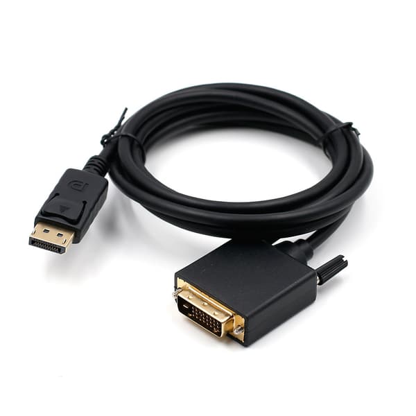 DP till DVI 1.8m adapterkabel Displayport till DVI 24+1 adapterkabel stöder 1080P