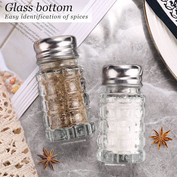 Salt- och pepparkarset i glas, Ovalt saltkarset - Cylinder Cylinder