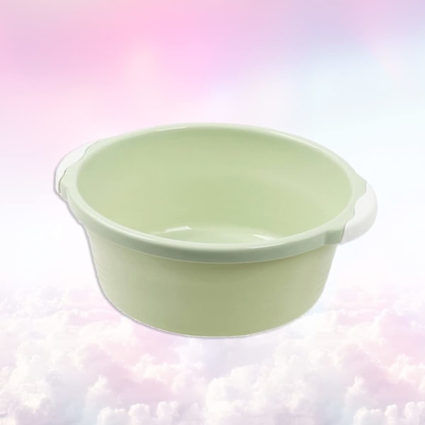 2 Stycken Portabel Diskbänk Portabel Tvättfat Rund Tvättfat Fotbad Mode Hink Tvättfat Hushålls Tvättfat Klassisk green