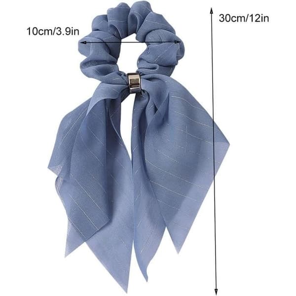 Hår tørklæde - Scrunchie - 8 stk - Blød elastik - Elegant design - Flerfarvet