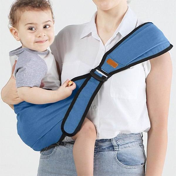 Bärsele för bebisar, Portabel bärsele, Bärsele för småbarn, Justerbar bärsele, Bär 4,5-13,6 kg (Blå) Blue