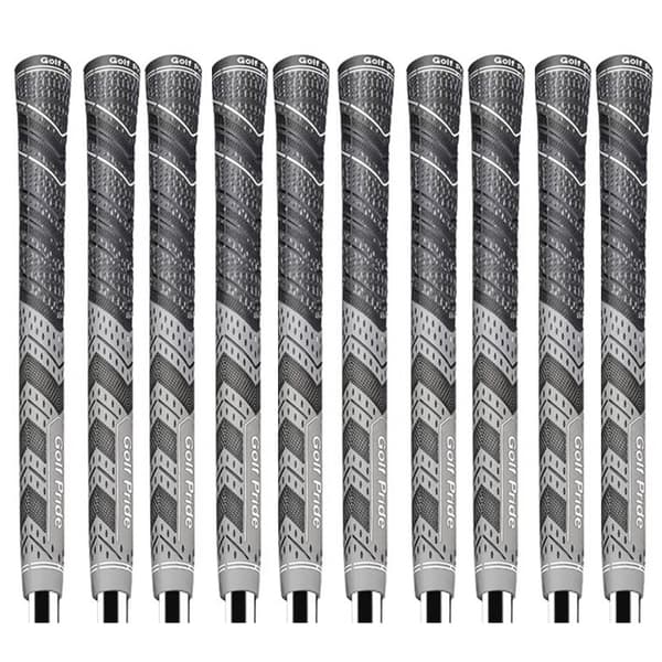10 kpl Golf Pride MCC PLUS 4 -golfgrippejä vakiokoko Grey