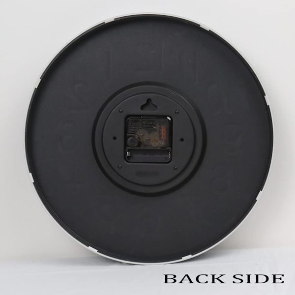Väggklocka 30 cm, Tyst Icke-Tickande Modern Väggklocka, Batteridriven, för Kontor, Hem, Kök, Skola, Vardagsrum, Svart