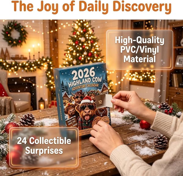 2026 Highland Ku Adventkalender, 24 dager nedtelling til jul