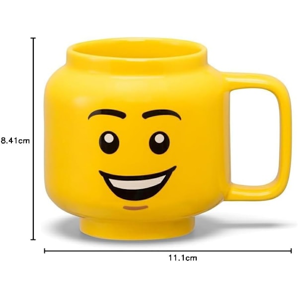 Liten Keramikmugg - Glad Pojke - 255 ml | Perfekt Mugg för Män, Muggar för Barn och Kvinnor - Cool, Rolig och Unik Liten Mugg - Tål Maskindisk