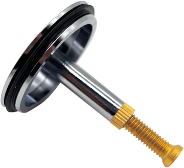 Justerbar badekarplugg 43mm/8mm for standard engelske badekar, laget av robust forkrommet messing.