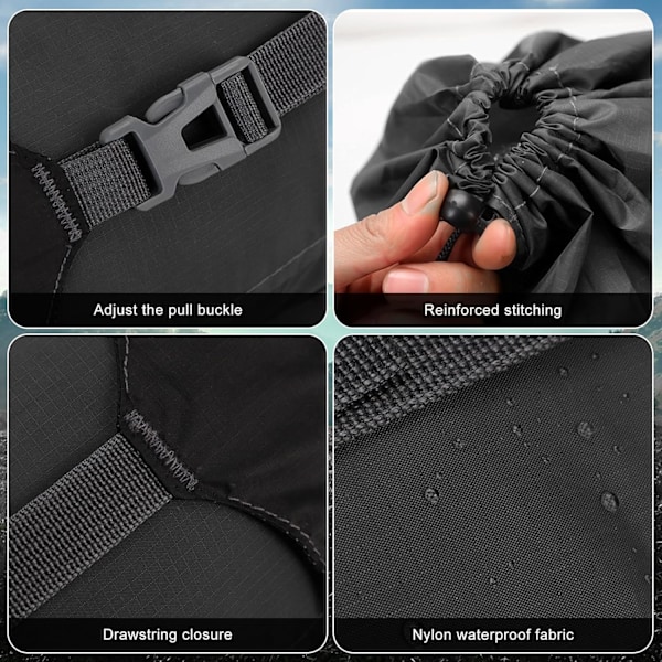 35L Lättviktig Vattentät Kompakt Kompressions Nylon Packpåse Förvaringsväska, för Camping, Ryggsäck, Klädförvaring, blå Extra Large