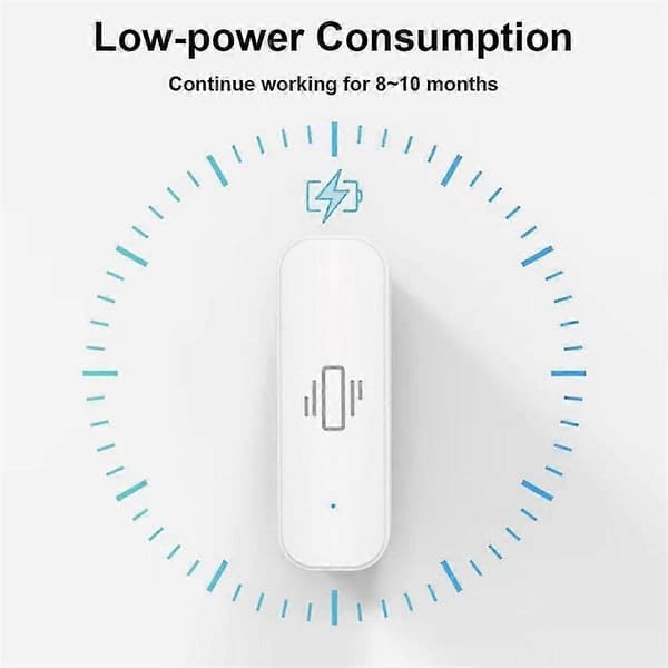 Tuya Smart Vibrationssensor ZigBee Tuya Sensor Monitor App Kontroll Säkerhetsskydd Zigbee Senso js