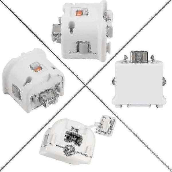 Motion Plus-adapter-sensor for Wii Remote, Motion Plus-adapter-akseleratorerstatning for Wii Motion Plus-adapter hvit