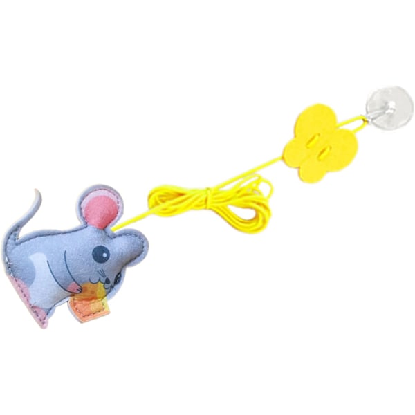 Dörr Kattvippa Fjäderleksak, Kattleksaker Interaktiv Dörrhängande Attraktiv Kattleksak (Filtmus) Felt Mouse
