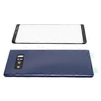 Udskiftningssæt til bagglasdæksel til Samsung Galaxy Note 8 Front Ydre Skærm Glasdæksel Reparationssæt Blå