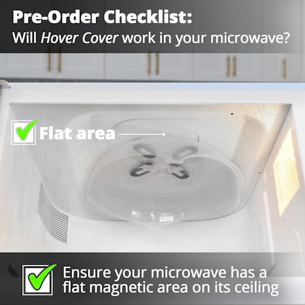 Magnetiskt Mikrovågslock för Mat | Transparent Mikrovågsskydd | Svart 2-pack