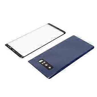 Udskiftningssæt til bagglasdæksel til Samsung Galaxy Note 8 Front Ydre Skærm Glasdæksel Reparationssæt Blå