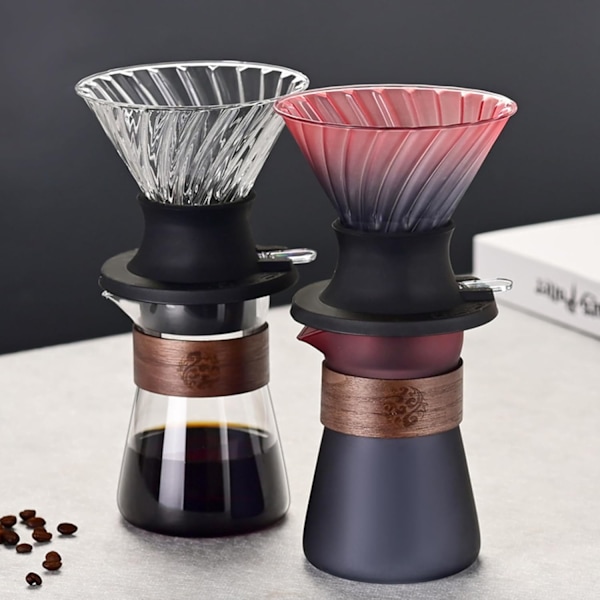 Immersion Kaffedrippare Switch Pour Over Drippare Immersion Drippare Switch Kaffebryggare Glas Kaffe-Multifärgad Tekanna Multicolor Teapot