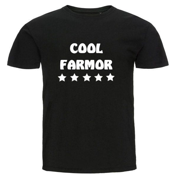 T-shirt - Cool farmor Black XL