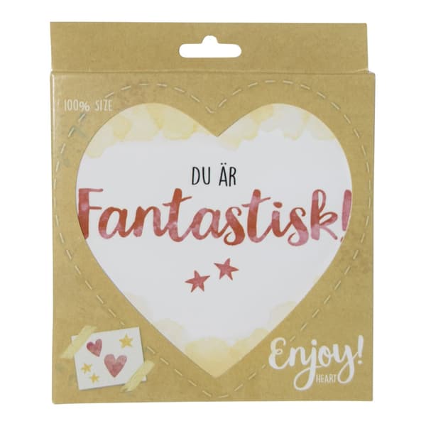 Skylt, Enjoy heart - Fantastisk