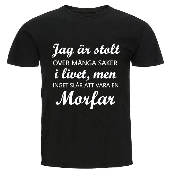 T-shirt - Jag är stolt, Morfar Black XL