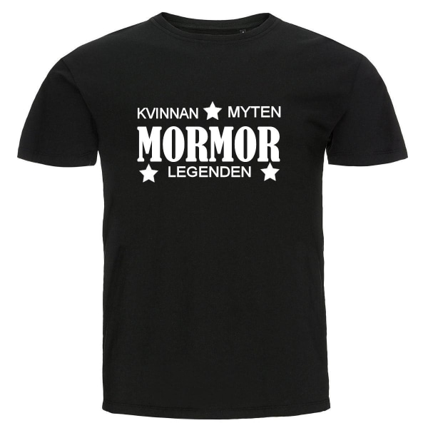 T-shirt - Mormor - Kvinnan, myten, legenden Black 3XL
