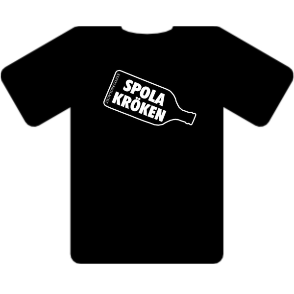 T-shirt - Spola kröken Black M