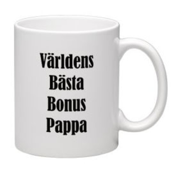 Mugg - Världens bästa bonuspappa